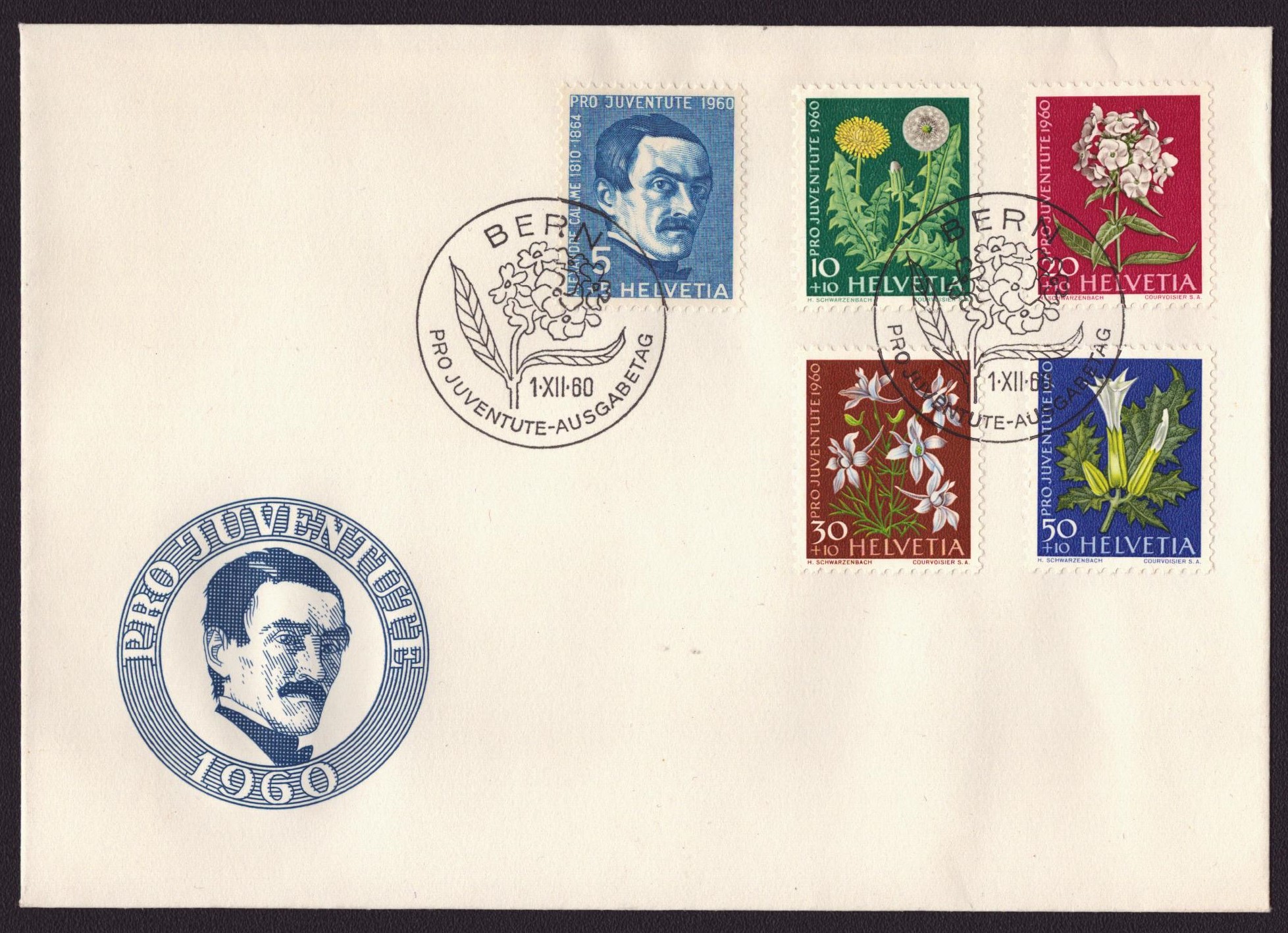 FDC Pro Juventute 1960
