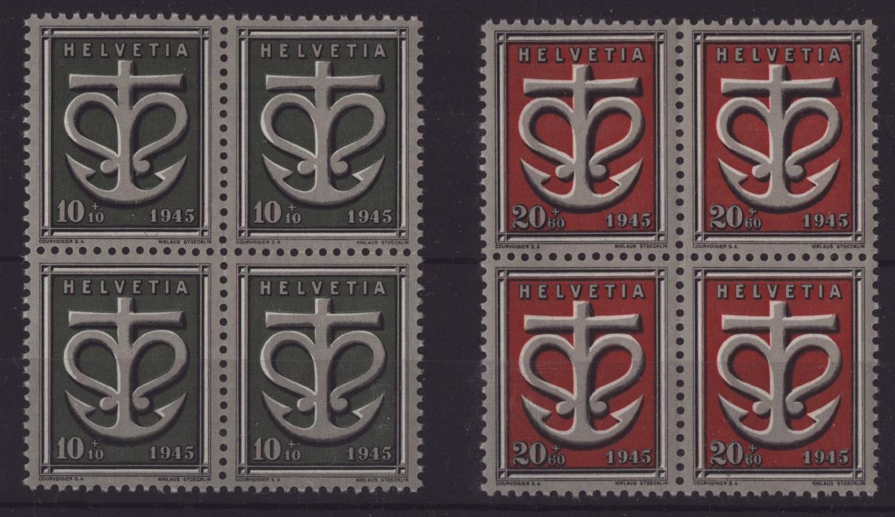 W19 + W20 bloc de 4 neuf **