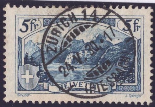 Nr 178 oblitération centrale ZURICH 14