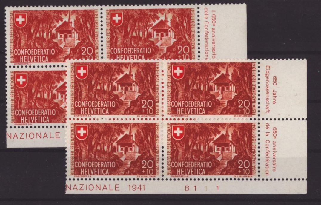1941 B14 + B14C bloc neuf ** (bord de feuille)
