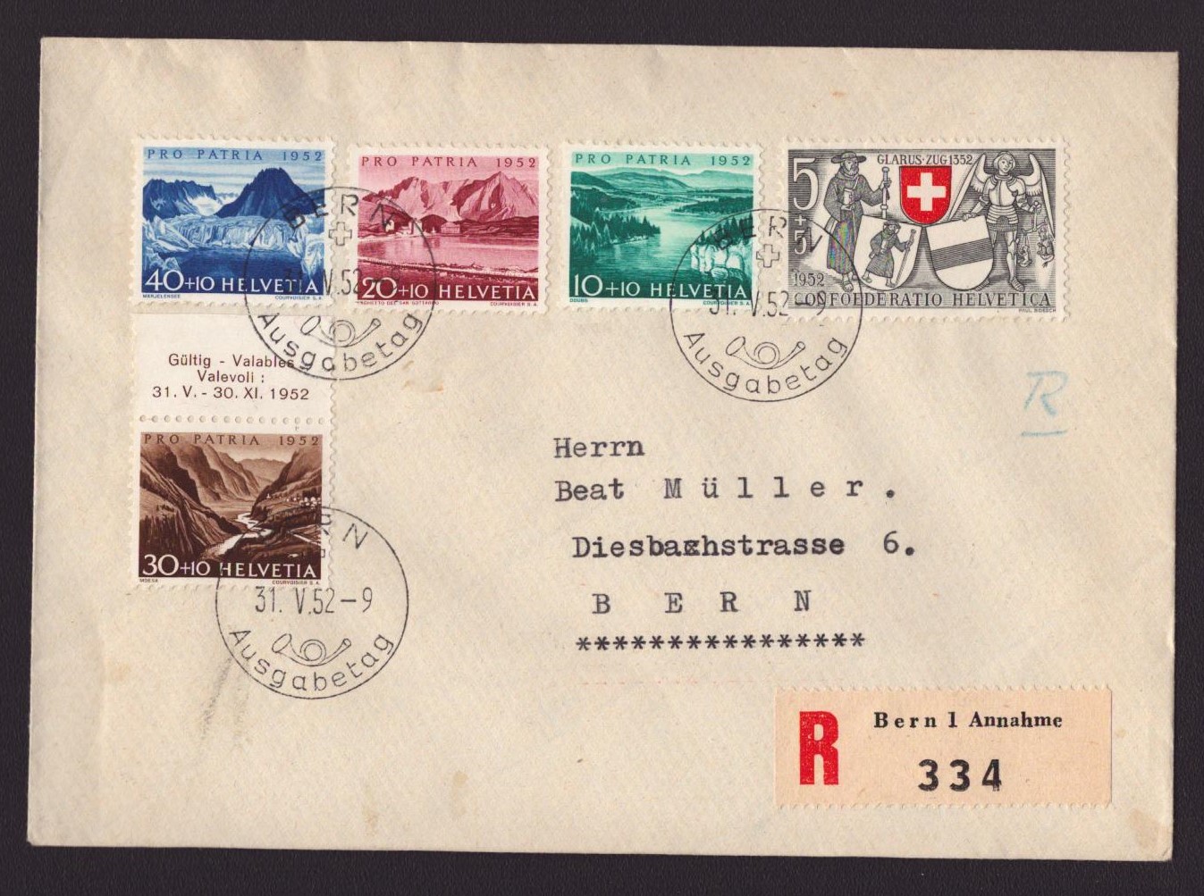 FDC Pro Patria 1953
