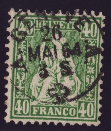 Nr 34 Helvétie assise (SBK 100.-)