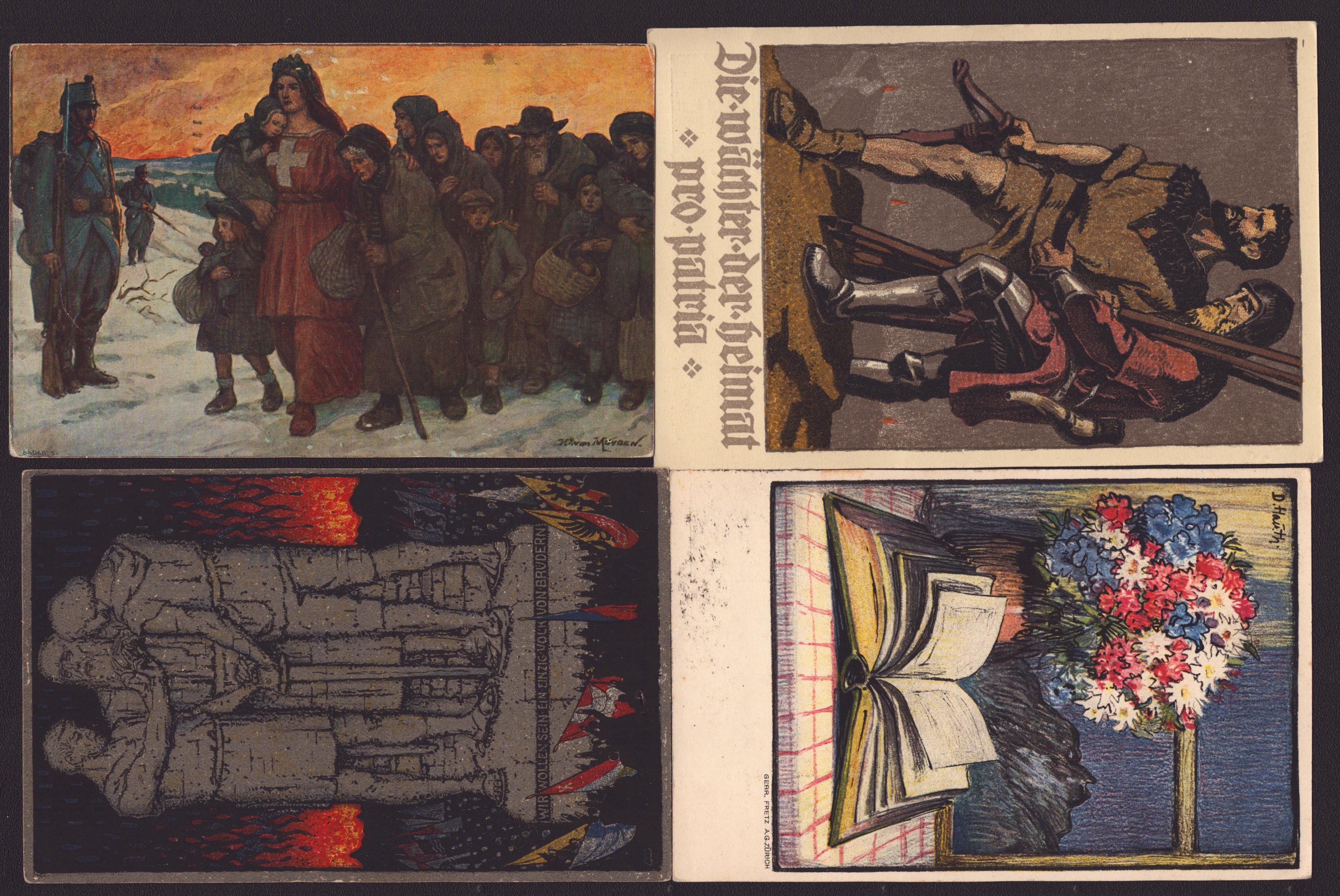 Lot de 4 cartes 1910/15/22