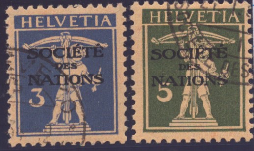 SDN Nr 33z + 34z oblit. (SBK 50.-)