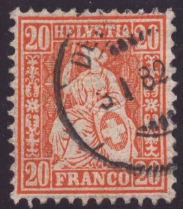 Nr 48 (fils de soie) oblit. (SBK 220.-)