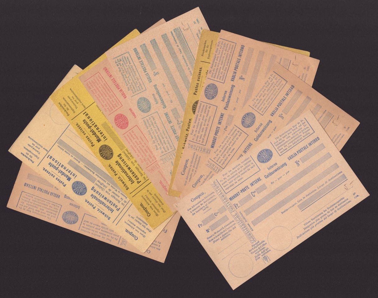 Lot de Mandat de poste non utilisé