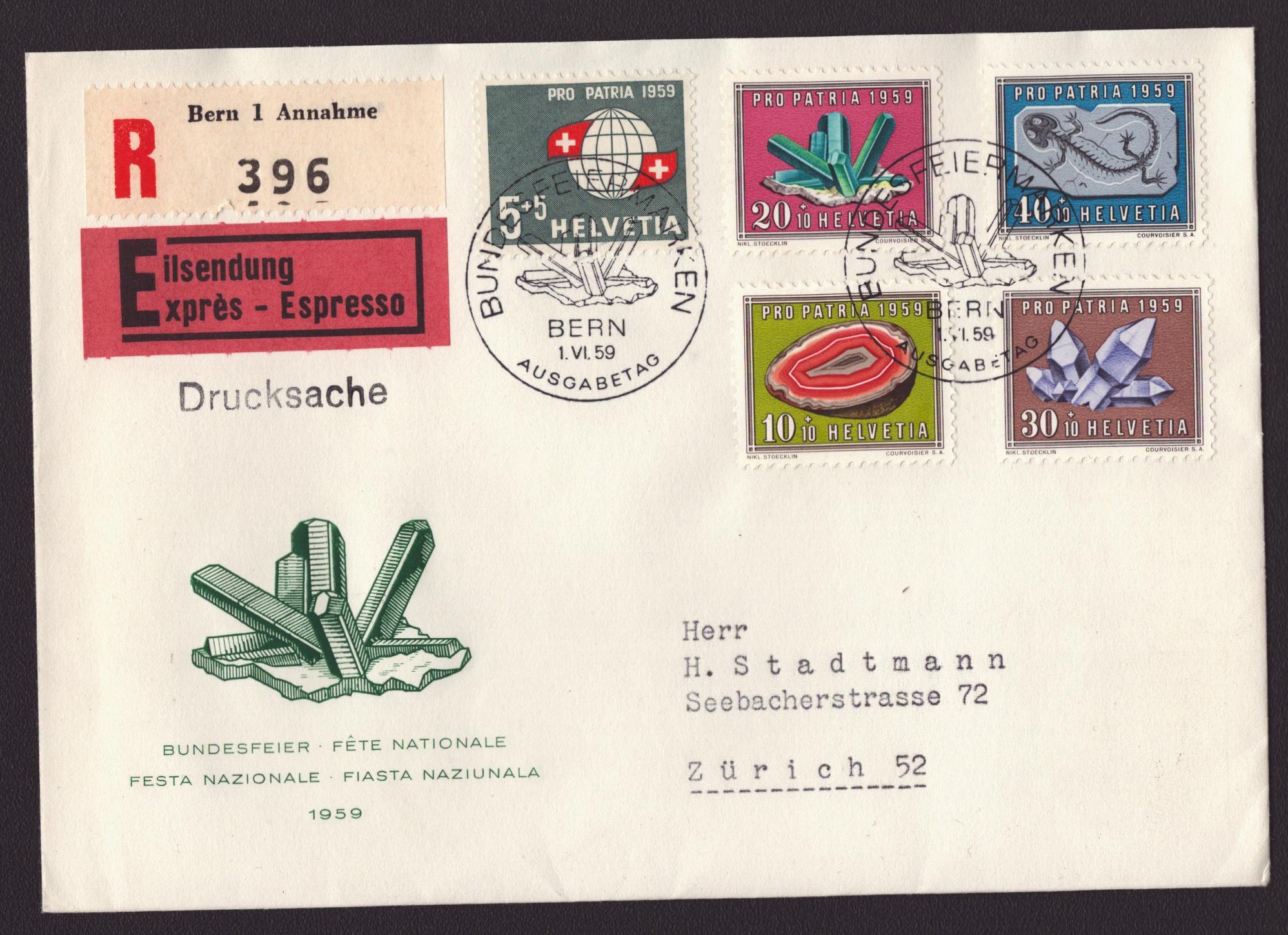 1959 FDC circulée