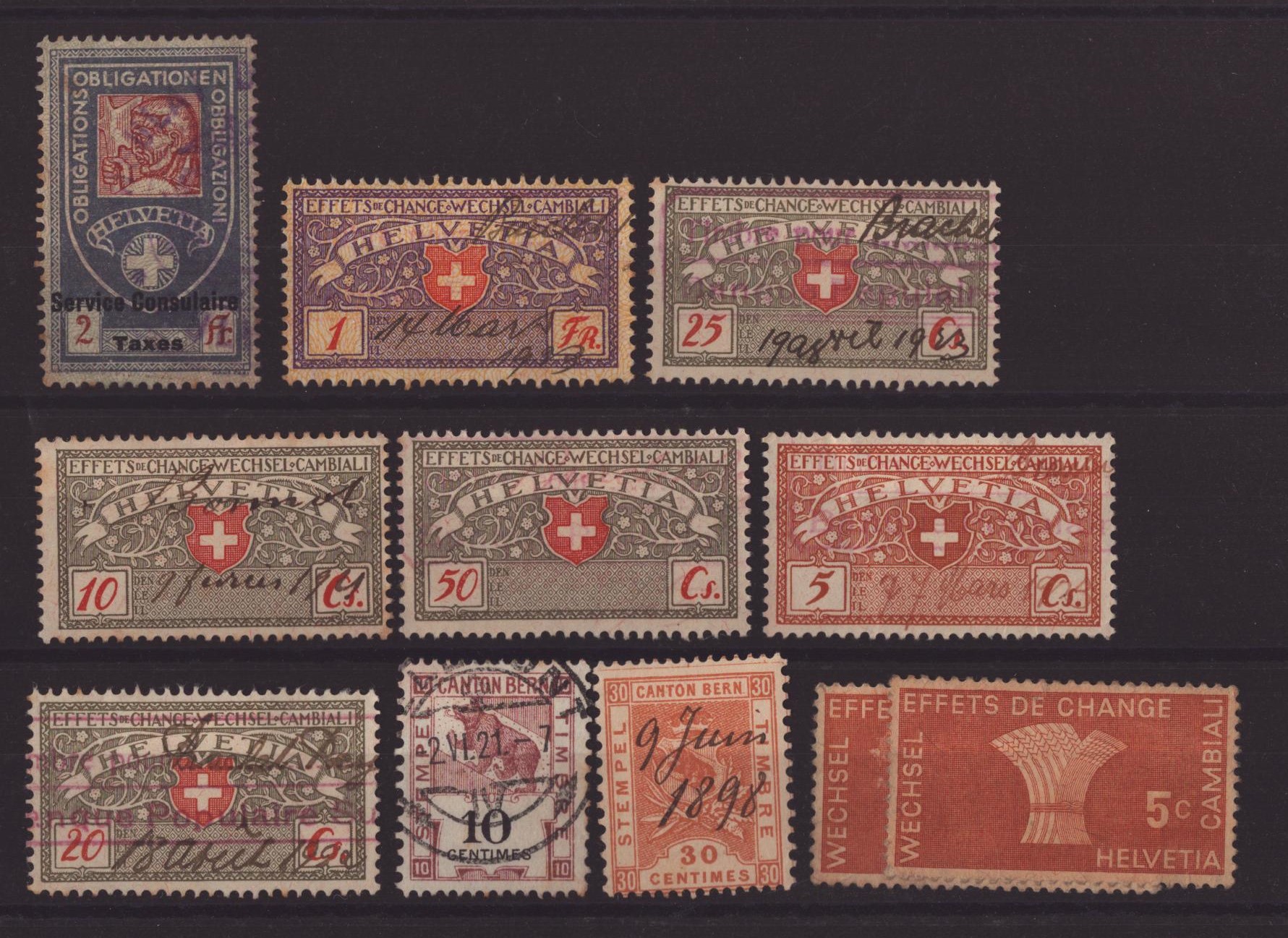 Timbres taxes de change