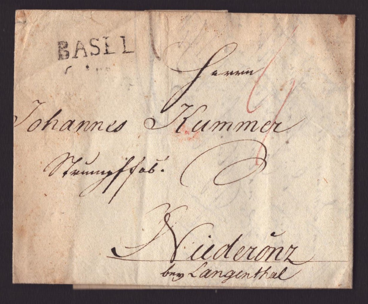 1817 Pli de BASEL