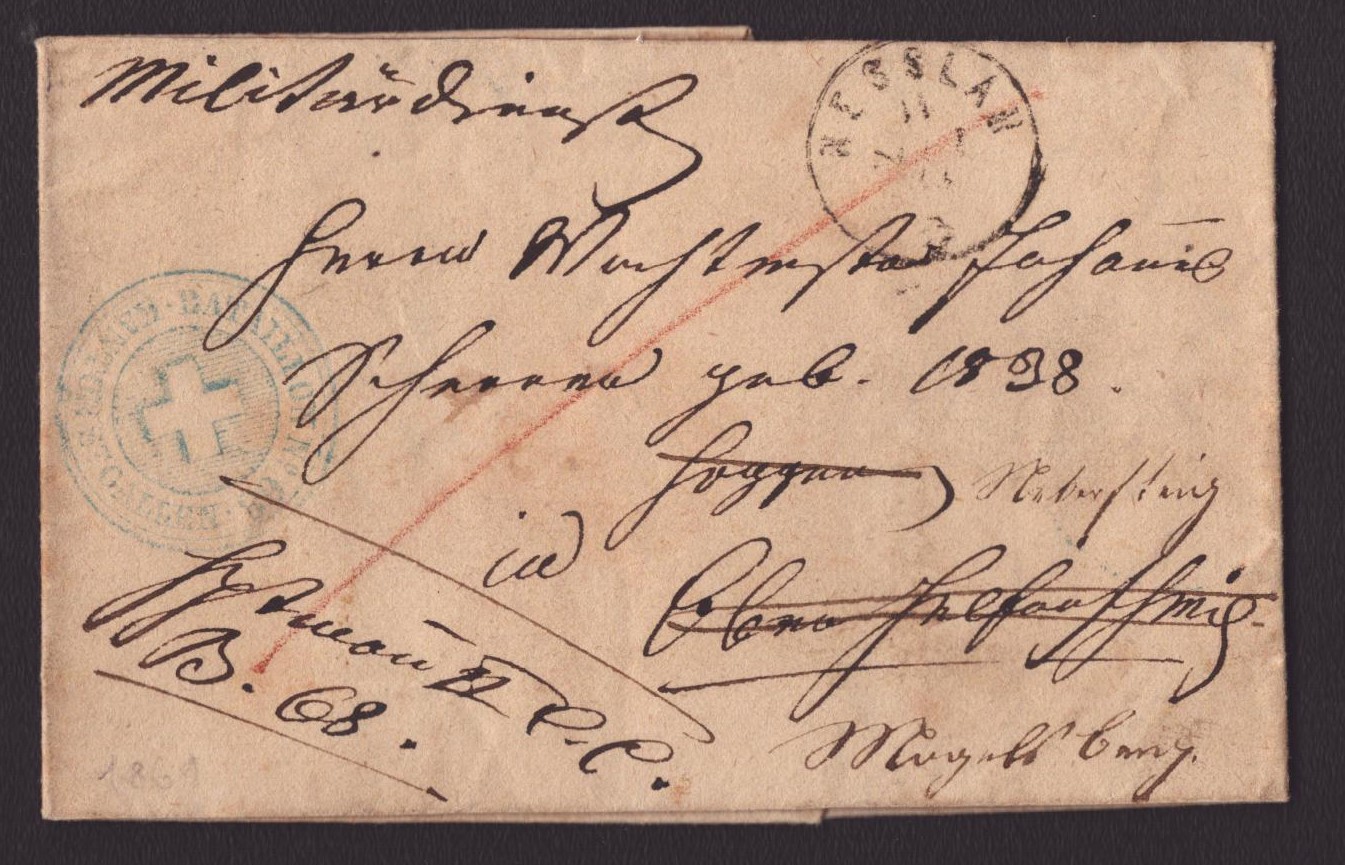 1898 Pli avec cachet d'arrivée LICHTENSTEIG