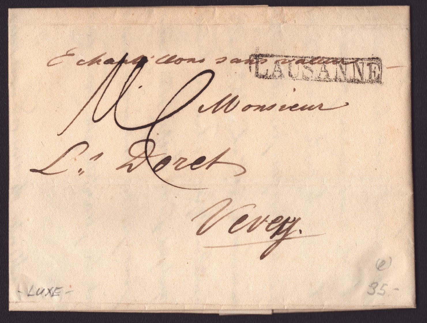 1830 LAUSANNE - VEVEY