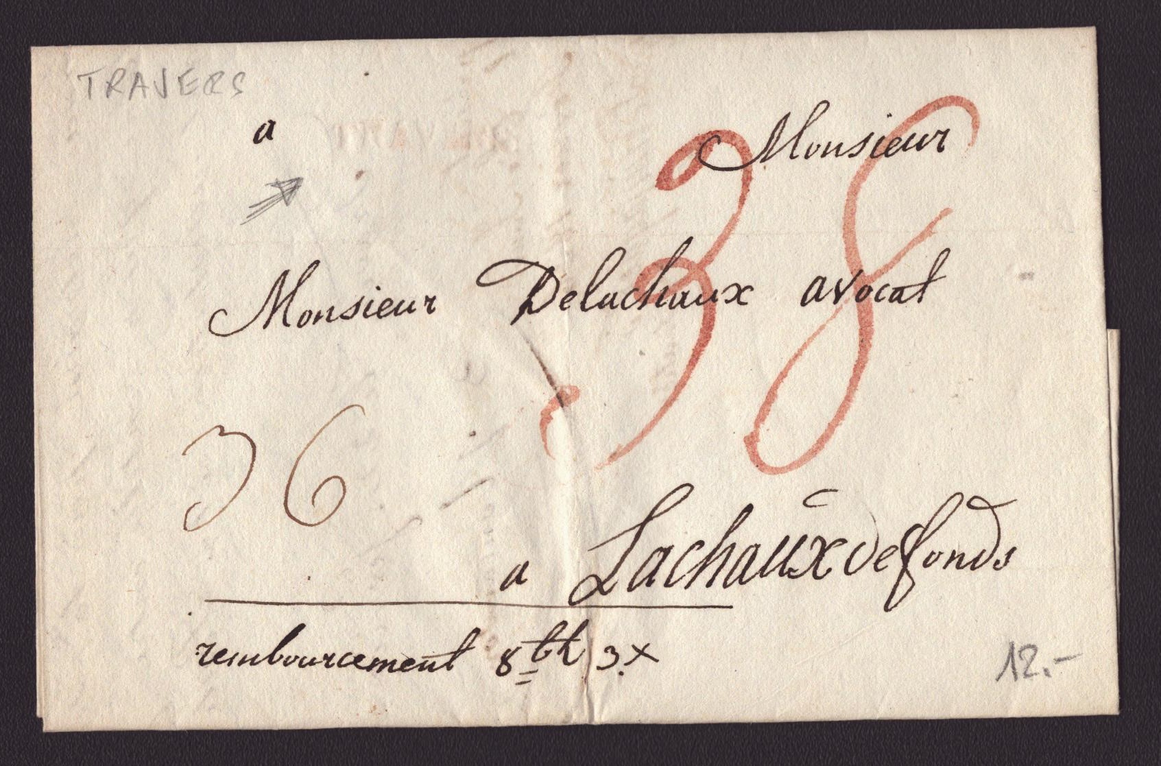 1836 TRAVERS - LACHAUXDEFONDS