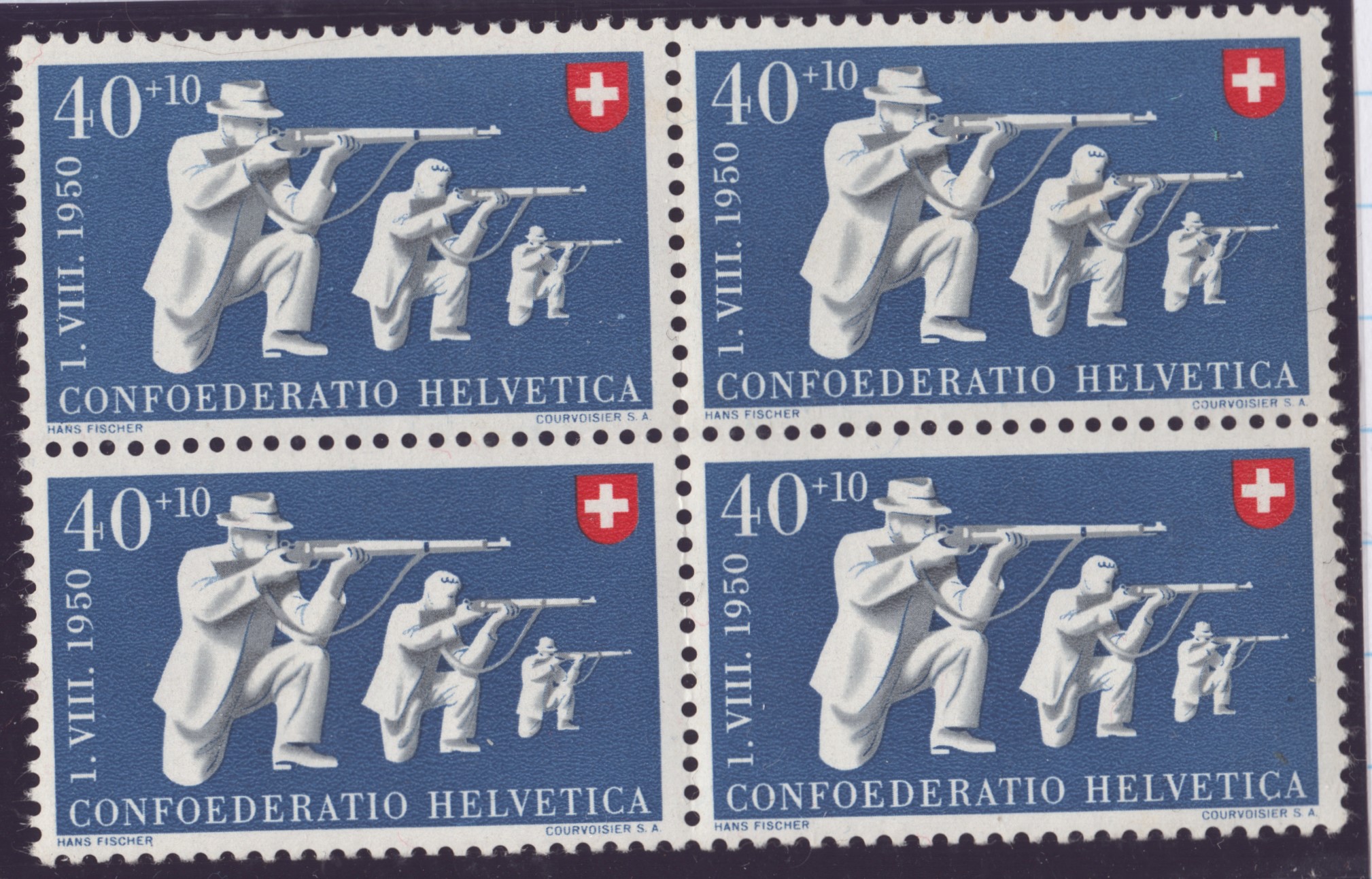 1950 Nr B50 bloc de 4 neuf **