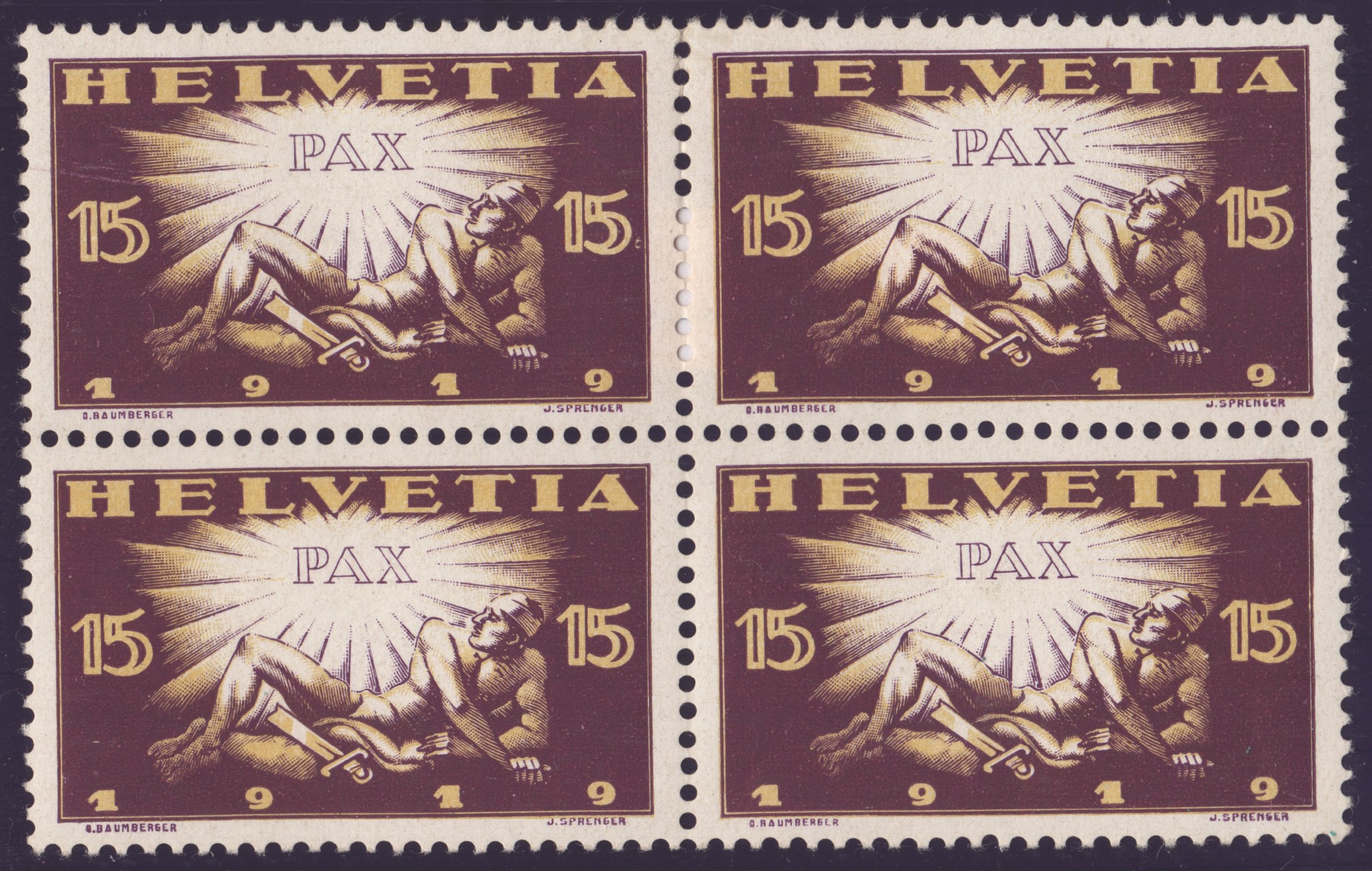 Nr 145 bloc de 4 neuf **