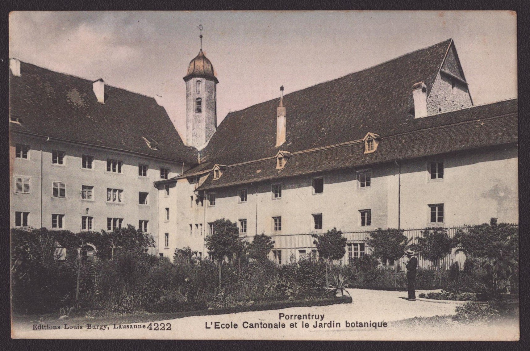 Porrentruy - L'Ecole Cantonale et le Jardin Botanique