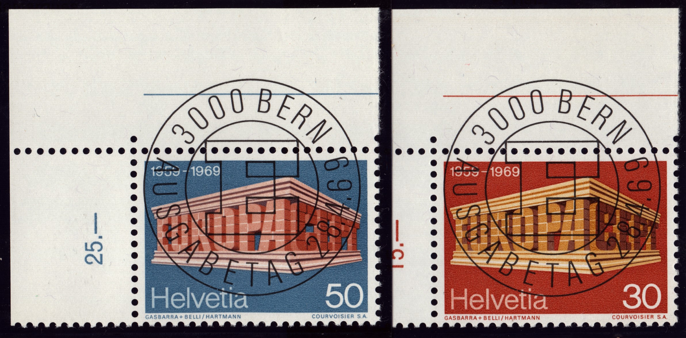 1969 Nr 466-467 Oblitération ET- Pleine