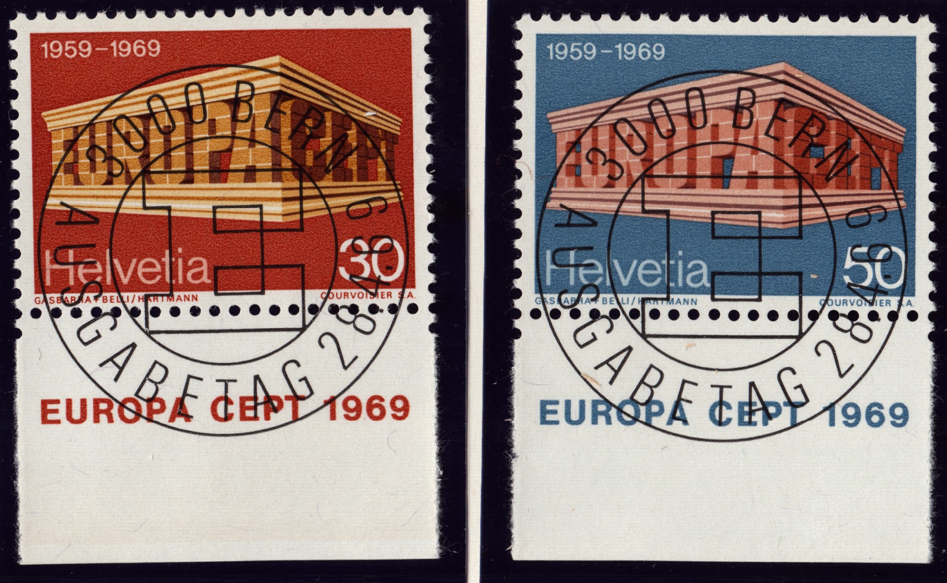 1969 Nr 466-477 Oblitération ET - Pleine