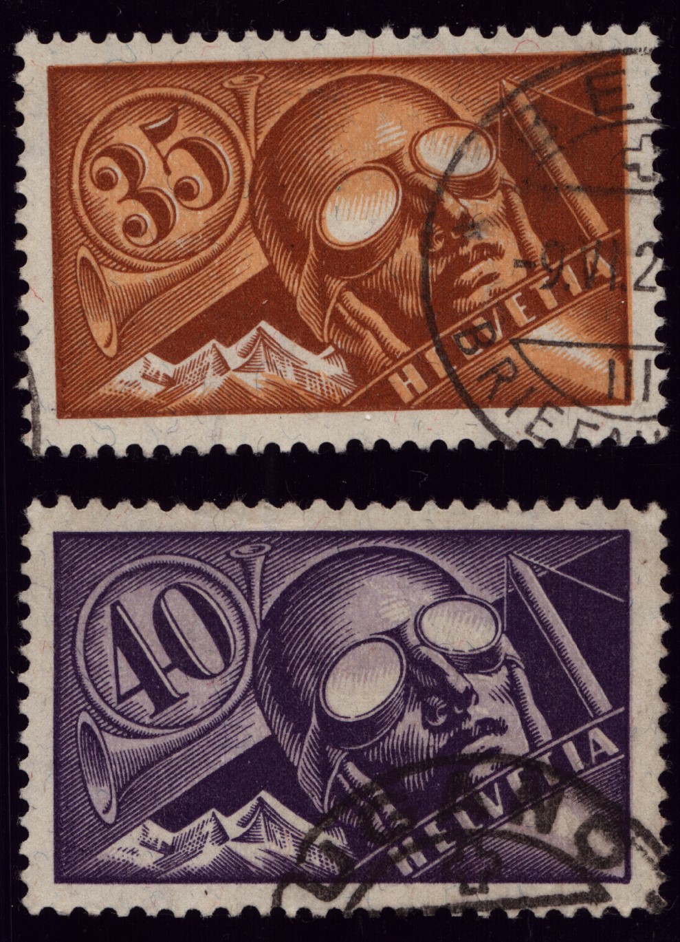 F6 + F7 oblitérés (185.-)