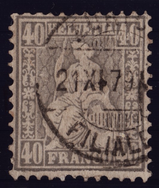 Nr 42 oblitéré (220.-)