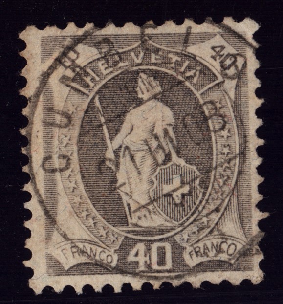 97A oblitération CUMBELS (rare) (100.-)