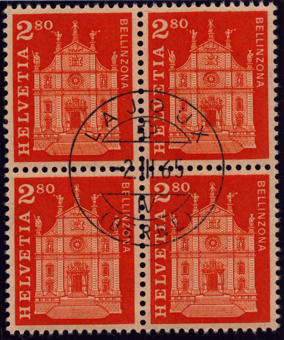 Nr 394 oblit LAJOUX (JU)