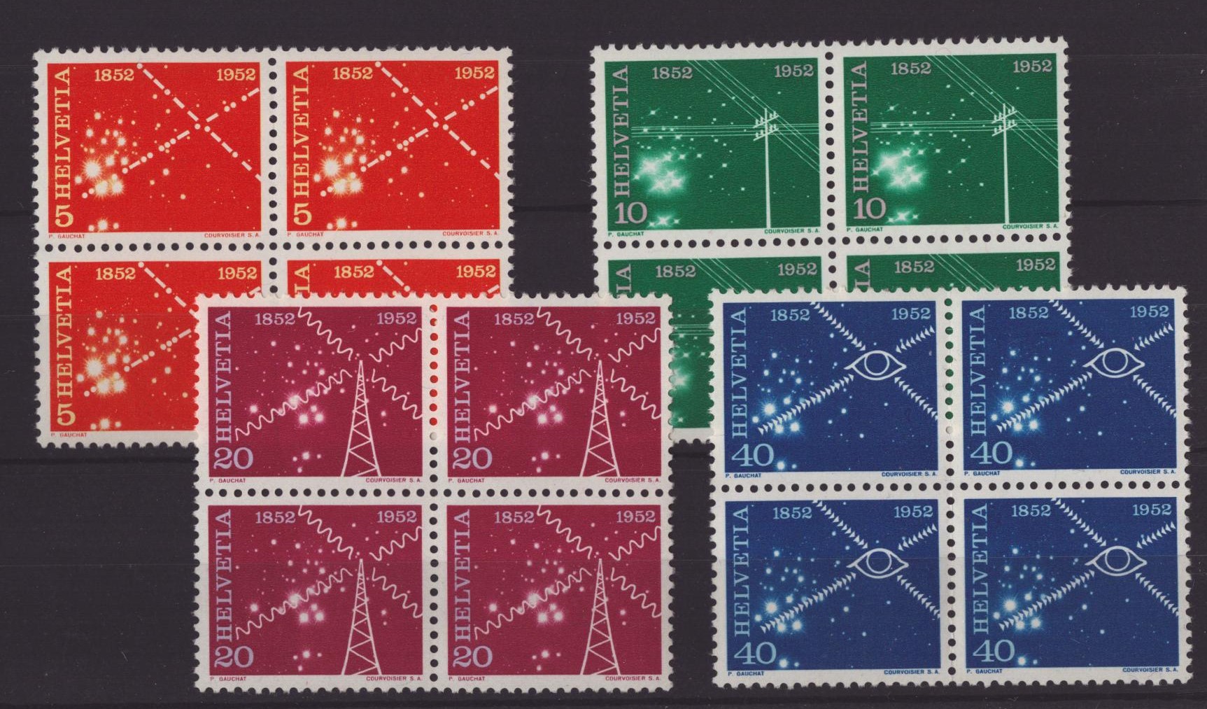 1952 Série 309 - 312 bloc de 4 neuf **