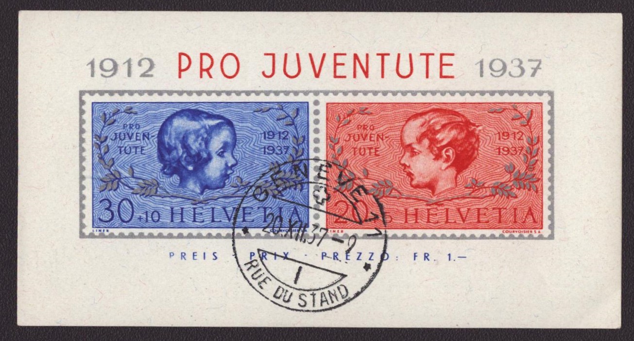 1937 Bloc oblitération premier jour !