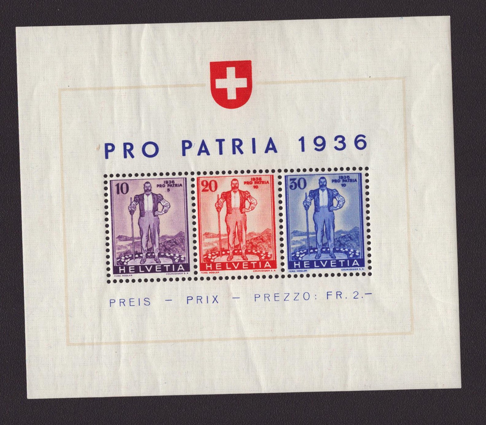 1936 Bloc Pro Patria W8 *