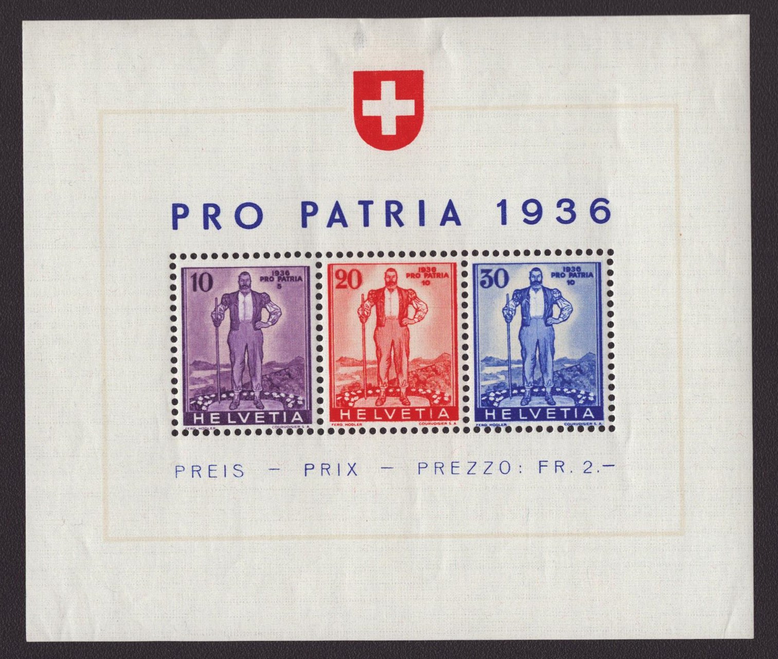 1936 Bloc Pro Patria neuf *