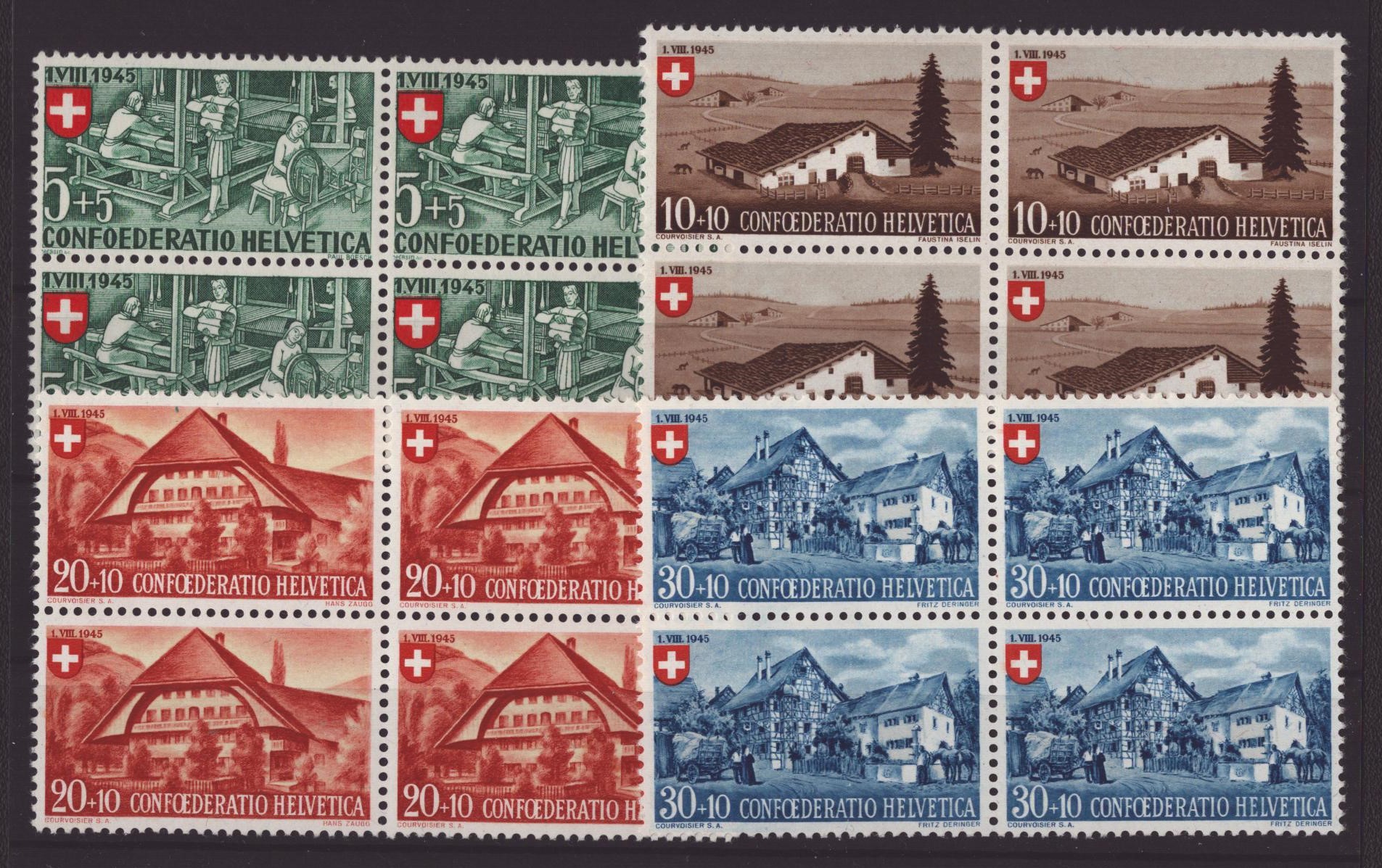 1945 Bloc de 4 neuf **