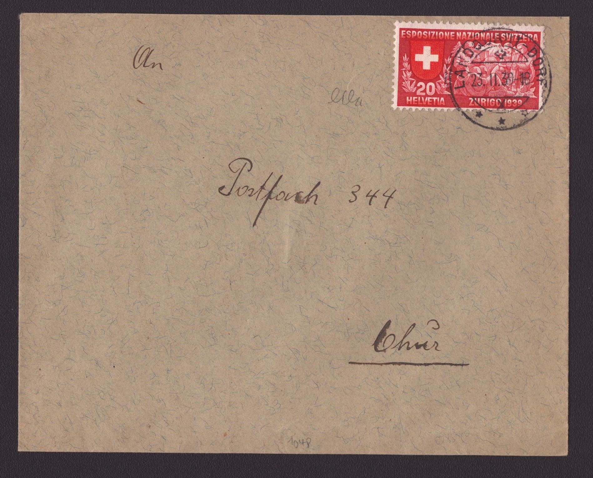 1939 Nr 226a sur enveloppe (100.-)